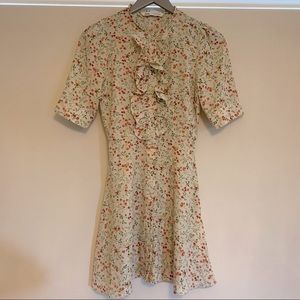 ZARA floral ruffle dress 💕